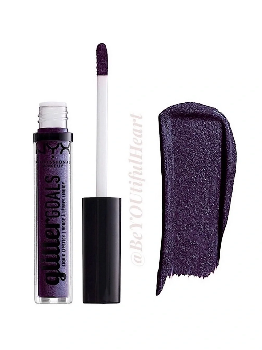 NYX Professional Makeup Glitter Goals Liquid Lipstick in Amethyst Vibes 3 ml